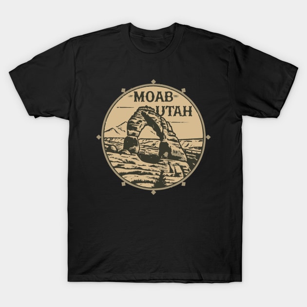 Moab Utah Vintage Outdoor T-Shirt by Trendsdk